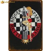 ราคา winnereco 20x30ซม ป้ายวินเทจป้ายสังกะสี วินเทจสี่เหลี่ยมผืนผ้า อะไหล่รถยนต์ป้ายโลหะดีบุกแบบวินเทจอุปกรณ์แผ่นโลหะติดผนังตกแต่งโรงรถป้ายสัญลักษณ์สำหรับผับบาร์สไตล์ย้อนยุคป้ายไฟวินเทจ (11117007285)