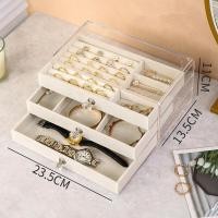 ราคา Lucky กล่องเครื่องประดับอะคริลิค ลิ้นชัก3ชั้น ถาดกำมะหยี่ กล่องเก็บเครื่องประดับ กล่องเก็บนาฬิกา กล่องเก็บอุปกรณ์แต่งหน้า เครื่องสำอาง (19558355302)