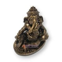 ราคา พระพิฆเนศปางเสวยสุข สีมันปู เนื้อมวลสารแร่เหล็กน้ำพี้ (20608356230)