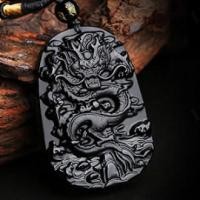 ราคา luoaa01 จี้มังกรออบซิเดียนธรรมชาติ มังกรเต็ง สากล นักษัตร (19171514495)