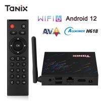 ราคา TANIX TX68 12สมาร์ททีวีกล่อง AV1 Allwinner H618 Wifi 6 4K HD 2 4G 5G กล่องรับสัญญาณ2G16G Wifi 4G3 2G กล่องสมาร์ททีวี4G64G Uso70d (19690603975)