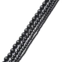 ราคา 3 4 6 8 10 12 Mm AA ลูกปัดหินนิลธรรมชาติสีดำสำหรับเครื่องประดับทำเครื่องเพชรสร้อยคอ DIY สร้อยข้อมือ DIY (17538464362)