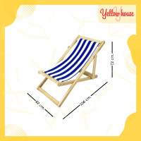 ราคา YellowHouse เก้าอี้พักผ่อน รุ่นชายหาด เก้าอี้นอน เก้าอี้พับเก็บได้ เก้าอี้ไม้ยางพารา (18498279411)