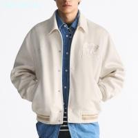 ราคา เสื้อโค้ทเสื้อแจ็คเก็ตบอมเบอร์หนังเทียมแขนยาวของผู้ชาย Zaraไอเสีย2023แท้สินค้าใหม่ฤดูใบไม้ผลิ8281360251 (20161233817)