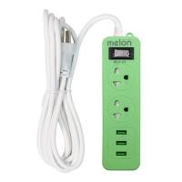 ราคา BONMECOM2 ยกกล่อง 30 ชิ้น ปลั๊กไฟ Melon MLP 23 2 ช่อง 1 สวิตซ์ 3USB 1 5M มี มอก (17605637330)