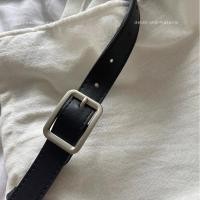 ราคา ONION BELT I เข็มขัดวินเทจผู้หญิงสไตล์เกาหลีสีพื้น เข็มขัดหัวเหลี่ยม เข็มขัดสีพื้นมินิมอลเส้นเล็ก เข็มขัดเส้นเล็ก (19457212525)