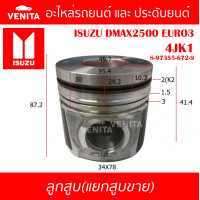 ราคา 4JK1 รูทะลุ ลูกสูบ แยกลูก พร้อมสลัก ISUZU DMAX2500 EURO3 4JK1 อีซูซุ ดีแมกซ์ ยูโร3 4JK1 8 97355 672 9 STD ลูกสูบพร้อมสลัก IZUMI SKURA MAHLE หยดน้ำ ART (17838971284)