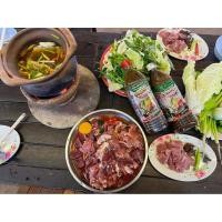 ราคา แจ่วฮ้อนบ้านสวนโนนสะอาด 2 ขวด น้ำซุป2และน้ำจิ้ม2ถุง (8381823677)