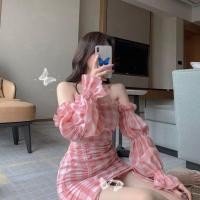 ราคา Eva Style พร้อมส่ง เดรส ชุดเดรสปาดไหล่สีชมพู กระโปรงสีชมพู เดรสเซ็กซี่ไหล่เดียวไม่มีซิป กระโปรงหวานๆเซ็กซี่รับอากาศร้อนๆ (19420858221)