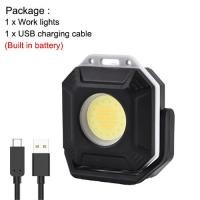 ราคา Asafee portable key light 1125 Multifunctional Rechargeable COB Work Lamp Mini Keychain LED Light 9 light modes Strong Magnetic Camping Fishing Lampu Type C IPX4 Waterproof (21188343360)