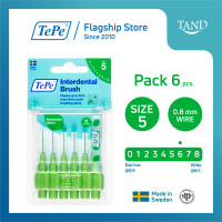 ราคา แพ็ค 6 ชิ้น TePe Interdental Brush Original เทเป อินเตอร์เด็นทัล บรัช แปรงซอกฟัน รุ่นออริจินอล ขนนุ่ม ขนาดหัวแปรง 0 6 ISO (17930777791)