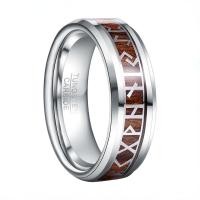 ราคา BONLAVIE Retro Phoenician Text Pattern Wood Inlay Groove Tungsten Carbide Rings Tungsten Carbon Engagement Mariage Mens Jewellery (20160492019)