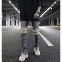 ราคา SR007กางเกงยีนส์เกาหลีแบรนด์ดังFOGKANYEBieberDARKROBIKERJEANSBLACKOFEXI22thoctoberr (20055984619)