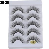 ราคา 5210A SKONHED 5 Pairs แฮนด์เมด หลากสไตล์ Wispy Flared ธรรมชาติยาว ขนตาปลอม 3D Faux Mink Hair ต่อขนตา กากบาด (16285753378)