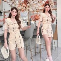 ราคา ป้าย Ladera เซท 2 ชิ้นเสื้อกับกางเกงผ้าลูกไท้งานปักทั้งชุด งานสวยผ้าเนื้อดี (21063559822)