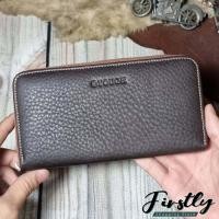 ราคา Tough กระเป๋าสตางค์หนังวัวแท้100 หนังชามัวร์ ใบยาวซิบรอบ กระเป๋าซิบรอบ กระเป๋าตังค์ กระเป๋ายาว กระเป๋าใส่บัตร Leather Wallet รุ่น 3210 (16729445631)