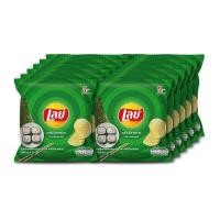 ราคา Lays Classic Nori Seaweed 13 g x 12 Bags เลย์ มันฝรั่งแท้ทอดกรอบ รสโนริสาหร่าย 13 กรัม x 12 ซอง (15416180246)