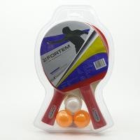 ราคา 4TEM ชุดไม้ปิงปอง 1คู่ พร้อมลูกปิงปอง 3ลูก รุ่น SG 9285 ขนาด15x25x2ซม สีแดง (20655244836)