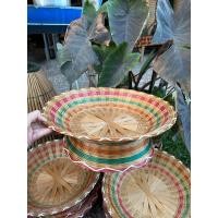 ราคา พานสานพานเตี้ยถาดใส่ผลไม้พานไม้ไผ่สาน (21253631132)