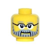 ราคา Lego part ชิ้นส่วนเลโก้ 3626 Minifigure Head Glasses (17889401921)