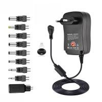 ราคา 30W อะแดปเตอร์ไฟฟ้าอเนกประสงค์ขั้วคู่100V 240V AC ไป DC แหล่งจ่ายไฟสำหรับเราเตอร์ set top box ลำโพง (21170365458)