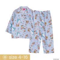 ราคา Momoji ชุดนอน เด็กหญิง ลิขสิทธิ์ ดิสนีย์ Disney Princess ลาย เจ้าหญิง ผ้าวูเว่น เสื้อแขนยาว ขายาว (21308098445)
