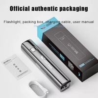 ราคา ไฟฉาย LED ยุทธวิธี2ใน1 400LM แบตเตอรี่สำรองไฟฉายขนาดเล็กสว่างพิเศษไฟฉายกลางแจ้ง3โหมดพร้อมสายชาร์จ USB (21341868506)