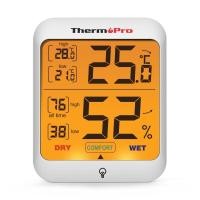 ราคา ThermoPro TP 53 เครื่องวัดอุณหภูมิและความชื้นภายในบ้านแบบดิจิตอล Indoor Digital Thermometer Hygrometer ThermoPro TP53 บริการเก็บเงินปลายทาง (15950845609)