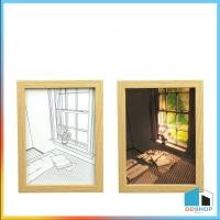 ราคา โคมไฟกรอบรูปอัจฉริยะ สวยตะลึง โคมไฟตกแต่ง โคมไฟข้างเตียง โคมไฟติดผนัง โคมไฟกรอบไม้ ขนาด31x22cm ชาร์จไฟUSB หลอดไฟLED ปรับแสงได้ 3 ระดับ DD890 (20604121196)