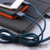 ราคา REMAX สายชาร์จ 3in1 รุ่น RC 131TH มาพร้อม หัวชาร์จ 3 หัว Micro Type C Lightning (8056828666)