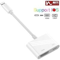 ราคา Lightening HDMI Cable Phone To TV Digital AV Adapter For HD TV Monitor Projector 1080P Compatible With I Phone 13 Pro Max 12 11 X 8 I Pad Etc (16001038203)