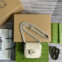 ราคา Gucci กระเป๋าคาดเอว GG MARMONT MATELASSÉ BELT BAG (21228394086)
