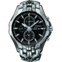 ราคา Seiko Mens SSC139 Excelsior Gunmetal and Silver Tone Stainless Steel Solar Watch (20363636975)