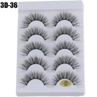 ราคา YOKE SKONHED 5 Pairs เครื่องมือแต่งหน้าตา ปุยหลายชั้น Wispy Flared หลากสไตล์ กากบาด ต่อขนตา 3D Faux Mink Hair ขนตาปลอม (20805097763)