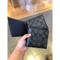 ราคา กระเป๋าสตางค์ชาย COACH Double BILLFOLD WALLET IN SIGNATURE CANVAS แบบมีไส้และแบบไม่มีไส้ (19421785014)