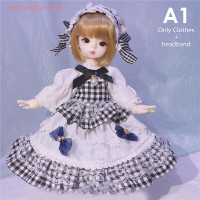 ราคา FactoryOutlete Cheap BJD Loli Doll Lolita เสื้อผ้า1 6 BJD อุปกรณ์เสริมชุดแม่บ้านสวยๆ (19804283638)