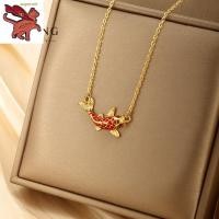 ราคา ทองอิตาลี 18k ทองคำแท้ 96 5 สร้อยคอปลาคราฟสีแดงเคลือบ น้ำหนักทอง 0 9 กรัม ยาว18นิ้ว ไม่ลอกไม่ดํา สร้อยคอหุ้มทอง งานฝีมือจากช่างเยาวราช (21352736156)