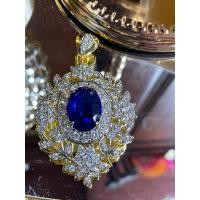 ราคา พร้อมส่ง จี้เพชรไพลิน ลายใบมะกอก หุ้มทองงานสวยเป๊ะ สั่งได้คะ (10775028505)