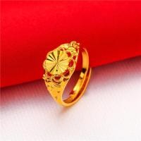 ราคา เครื่องประดับทองคำจำลอง 24K สำหรับสุภาพสตรีแหวนกุหลาบแหวนทองแหวนแฟชั่น (19200447903)