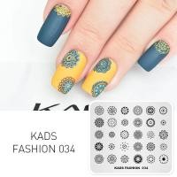 ราคา Kads เล็บปั๊มแผ่นแฟชั่นเล็บแสตมป์แม่แบบ DIY ภาพแม่แบบเล็บปั๊มแผ่นลายฉลุเครื่องมือ fa034 (684952828)