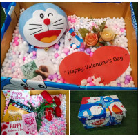 ราคา ของขวัญ เซอร์ไพรส์เม็ดโฟม Doraemon โดเรม่อน 8นิ้ว กล่องเปิดฝาแบบห่อของขวัญ ลิขสิทธิ์แท้ 100 ชุดของขวัญ วาเลนไทน์ (463362185)