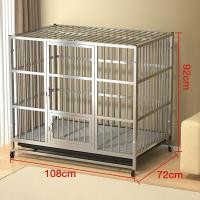 ราคา สะดวกเก็บและย้าย กรงสุนัขสแตนเลส กรงสัตว์ พับได้ กรงสุนัข กรงสแตนเลสท่อเหลี่ยม กรงสแตนเลสพับ ป้องกันสนิม มีล้อล็อคได้ กรงสุนัขใหญ่ๆ (21322024905)