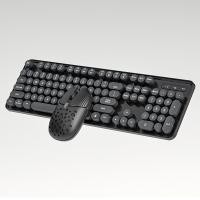 ราคา MINGSU ชุดไร้สายสีสันสดใส Mini Money Keyboard Mouse Combo 2 4G Wireless Keyboard Mouse Wireless Package เดสก์ท็อปโน้ตบุ๊ค Bluetooth Wireless Down Money Keyboard Mouse แป้นพิมพ์และเมาส์สองสี (204825340