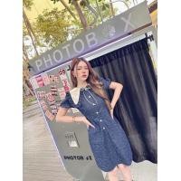 ราคา ป้าย BRT เดรสสั้นงานยีนส์คอปกน่ารัก สวยปังน่ารักมากๆ (20717399198)