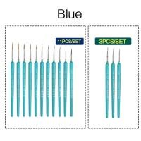 ราคา 3ชิ้น 11ชิ้นพู่กันระบายสีปากการ่างเส้นศิลปินพู่กันวาดภาพสีน้ำแปรงทาสีน้ำมันอะคริลิคแบบแบนและอุปกรณ์วาดภาพปลาย (20149726431)