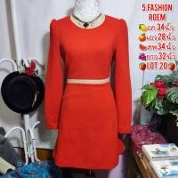 ราคา เดรสแฟชั่น เกาหลี มินิมอล ชุดทำงาน คลีนหอมๆ สวยๆ สภาพดี (21271485038)