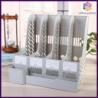 ราคา กล่องใส่เอกสาร 4 ช่อง กล่องใส่แฟ้ม กล่องใส่เอกสาร กล่องใส่แฟ้มเอกสารพร้อมช่องใส่ปากกา ชุดสำหรับจัดเก็บบนโต๊ะ แฟ้มสำนักงาน พร้อมส่ง (20556960680)