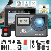 ราคา Variety Hot sale Xlw 4K 1080P HD 2 Dual Screen Sport Action Camera DV WiFi Waterproof AS Go Pro UK (9495787822)