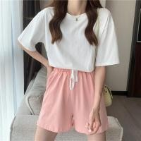 ราคา Px เสื้อยืดแขนสั้น สีพื้นพาสเทล สีสันสดใส ผ้าคอตตอน ผ้าดีใส่สบาย (15693108697)