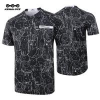 ราคา KEMALOCEเสื้อวิบากขาวดำการ์ตูนแมวผู้ใหญ่เสื้อวิบากแขนยาวแห้งเร็วมืออาชีพแขนสั้นเสื้อมอเตอร์ไซค์ผ้าโพลีเอสเตอร์ 100 เสื้อจักรยานวิบาก (14059732459)
